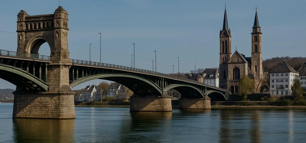 Pfaffendorfer Brücke über den Rhein